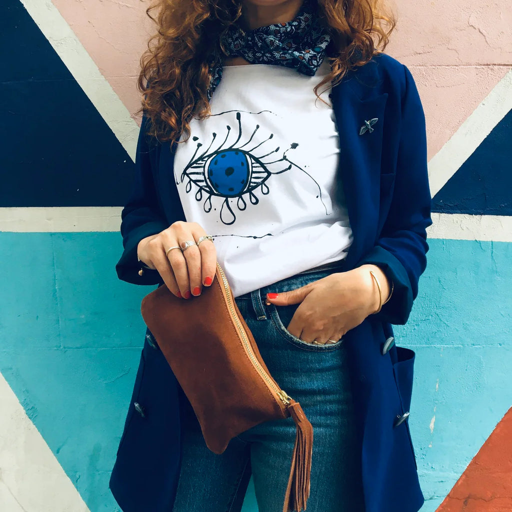 Hand-Drawn Eye Design T-Shirt