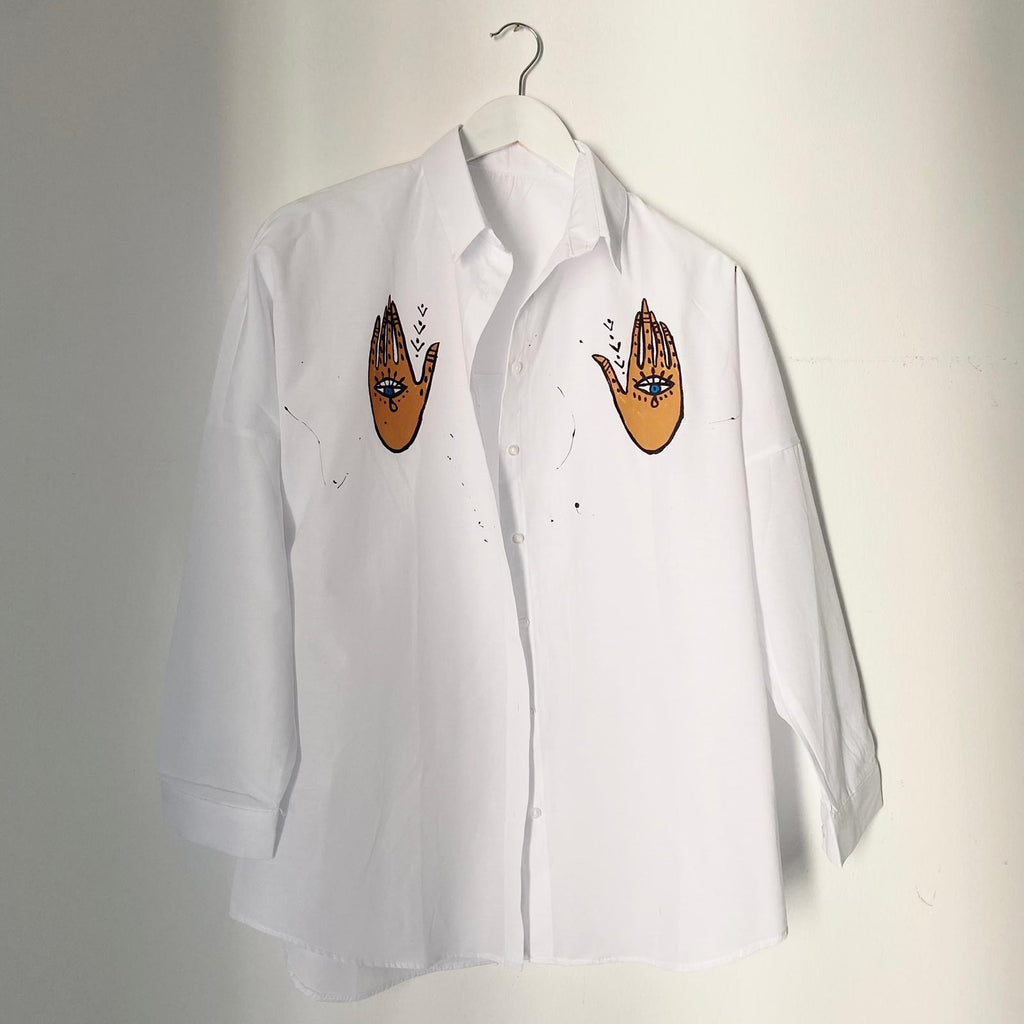 Hand-Drawn Hand Shirt - Original Art Print Tee