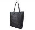 Handcrafted Black Soft Leather Tote Bag