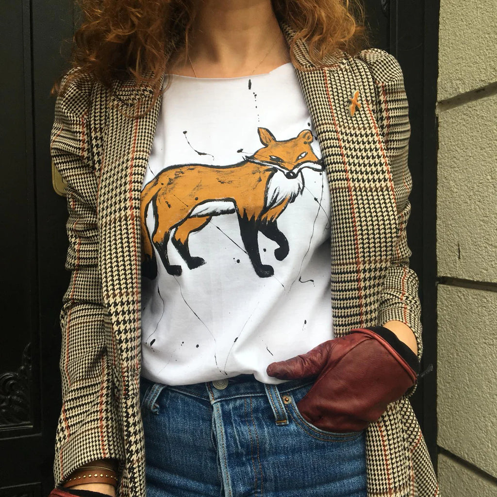 Hand-Drawn Fox T-Shirt