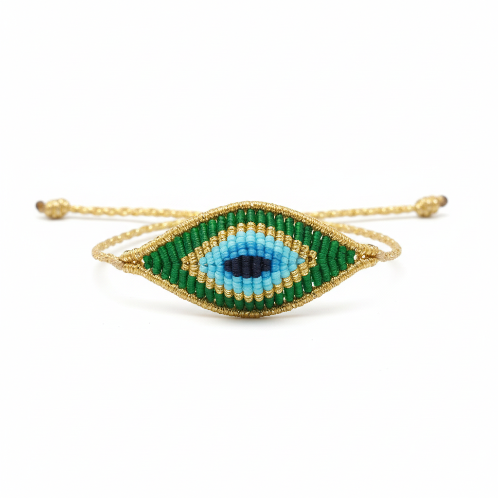 Altın Göz Motifli Bileklik