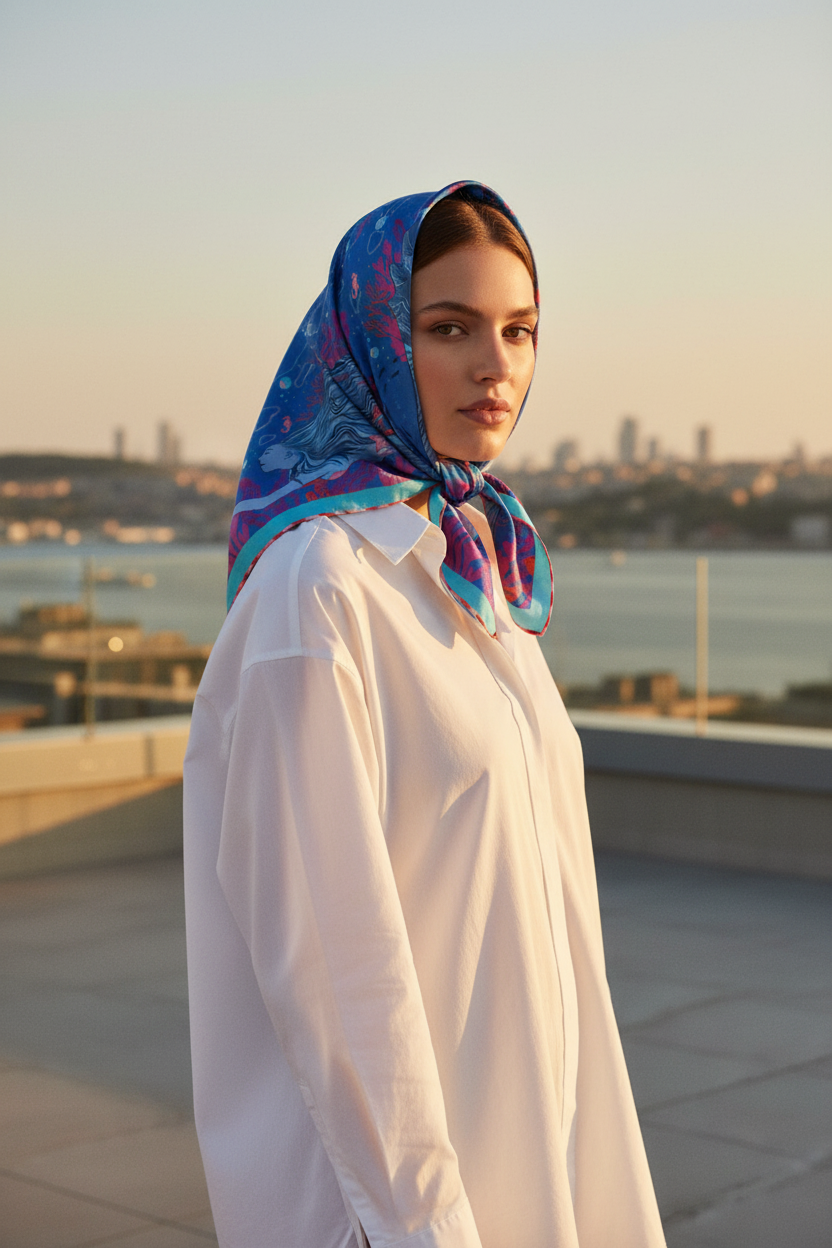 Discovery Square Scarf - Headscarf