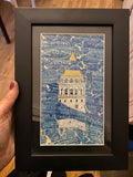 Galata Tower - Ebru and Miniature Art Painting