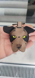 Handcrafted Leather Dog Keychain Small - Cute Pet Accessory Gift