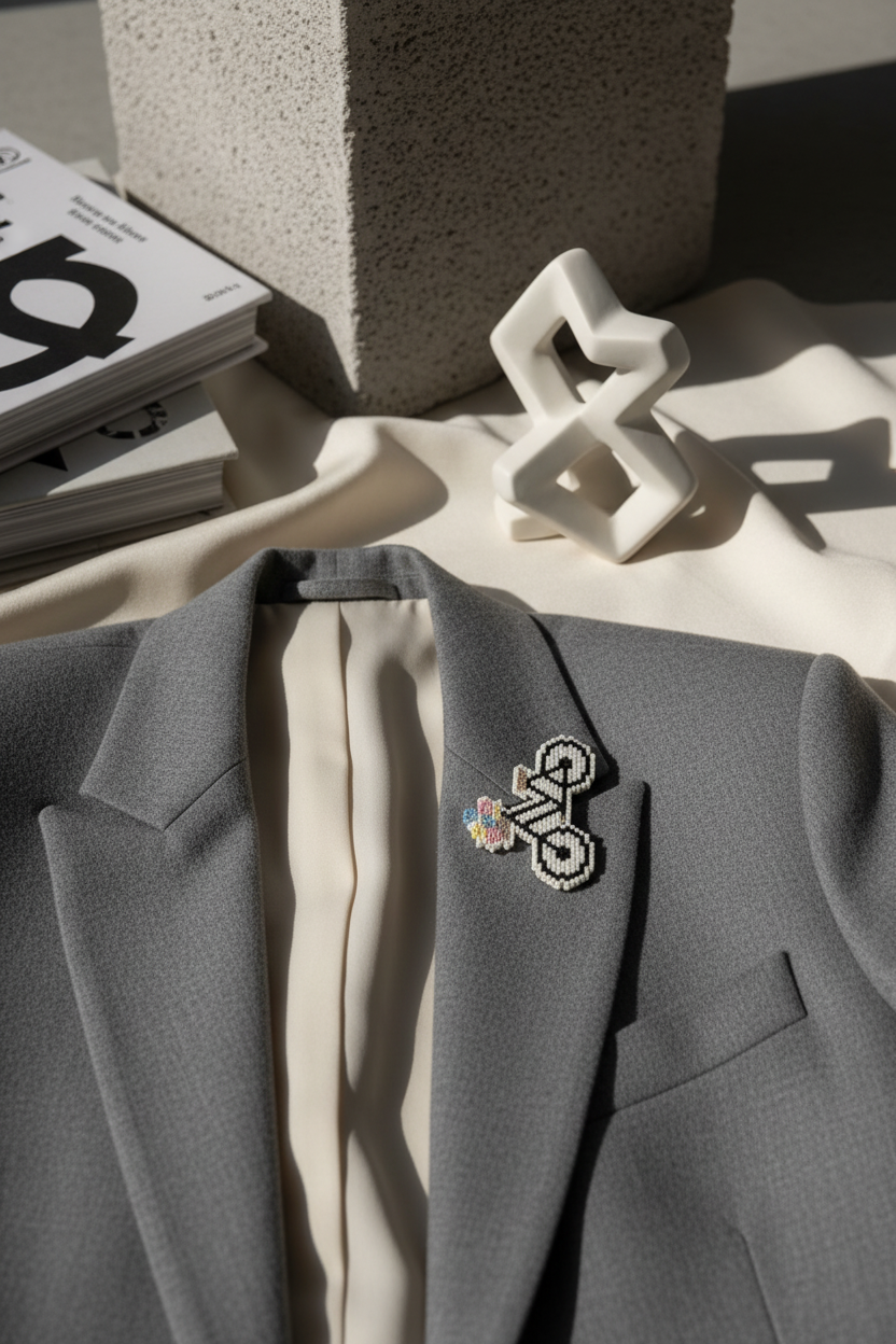 Editorial Miyuki Bicycle Brooch