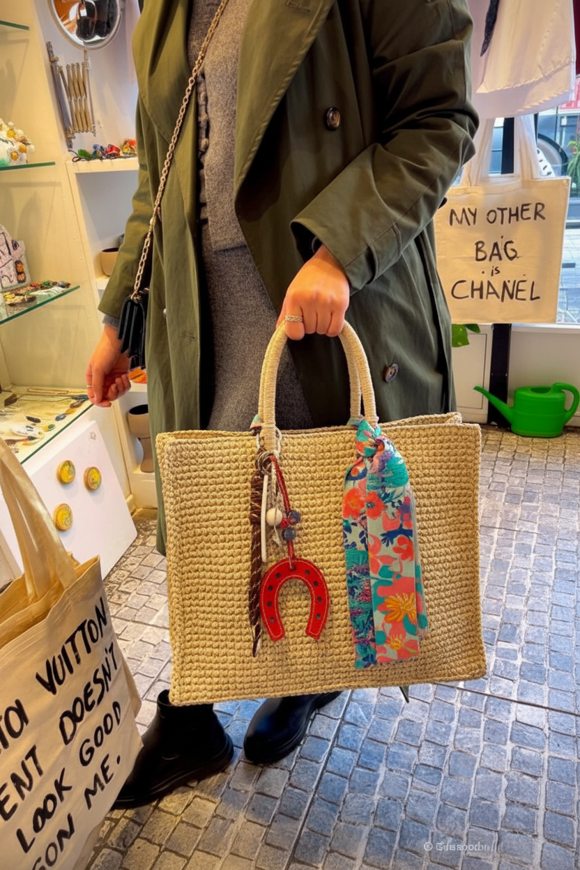 Editorial Street Style with Oversized Tote