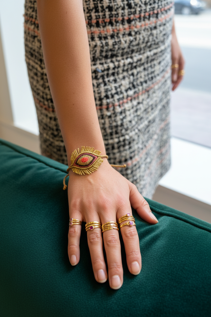 Evil Eye Bracelet Close-up