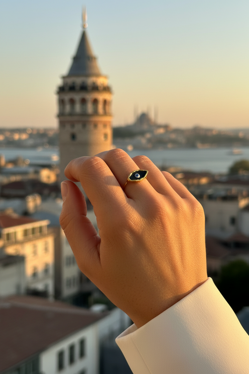 Evil Eye Ring - Istanbul Editorial
