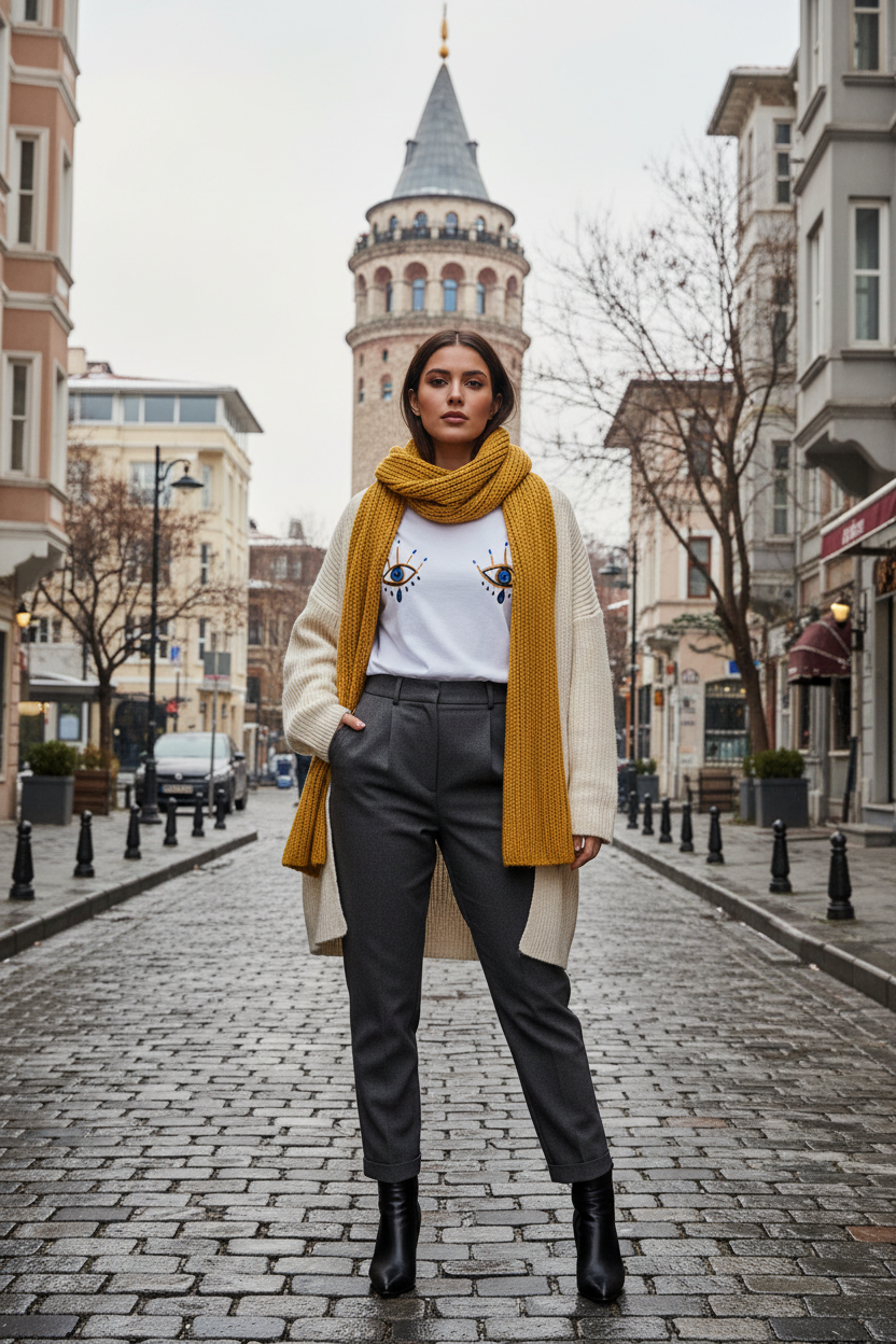 Evil Eye T-Shirt Galata Winter
