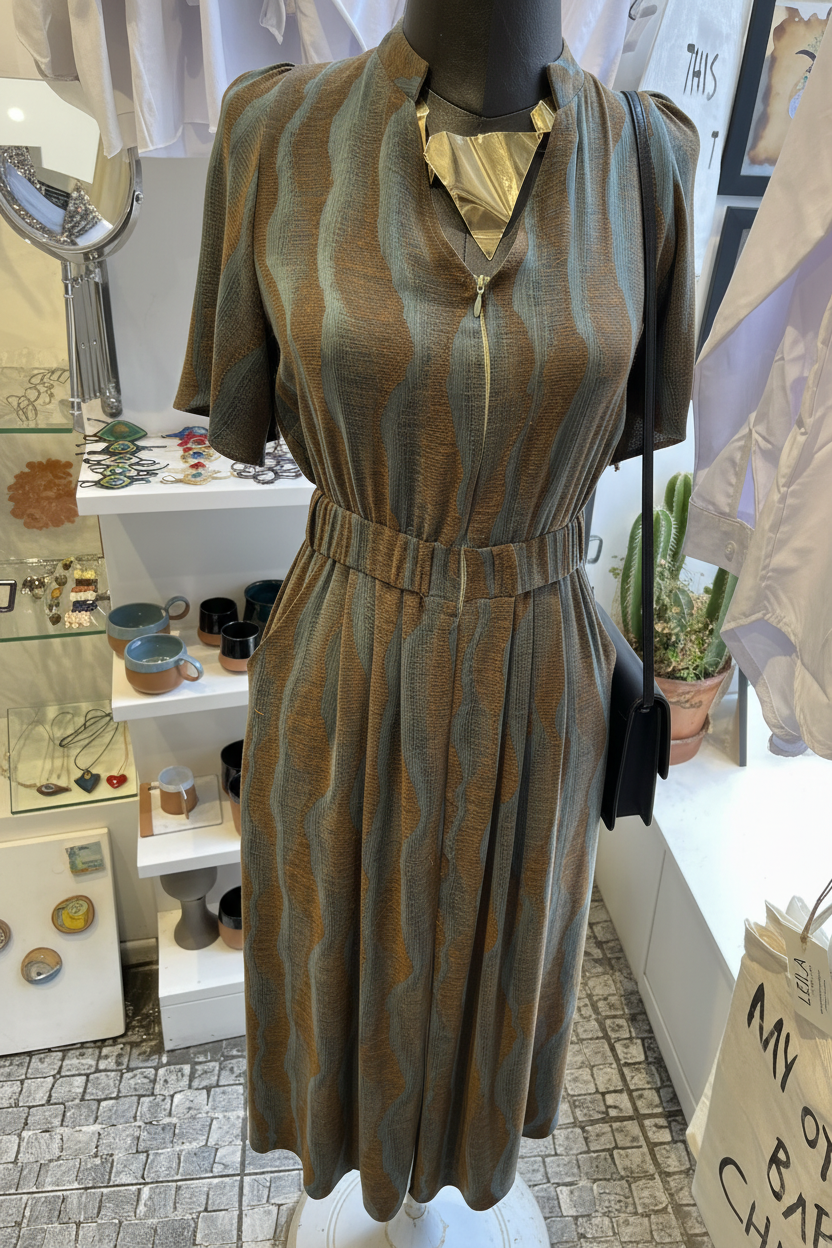 Fermuar ve kemer detayı yakın çekim