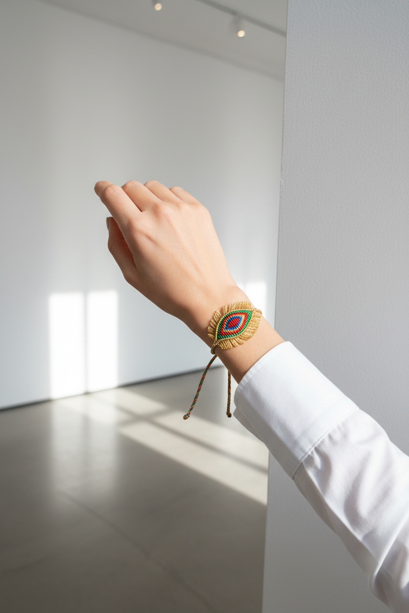 Gallery Art Editorial - Rainbow Evil Eye Bracelet