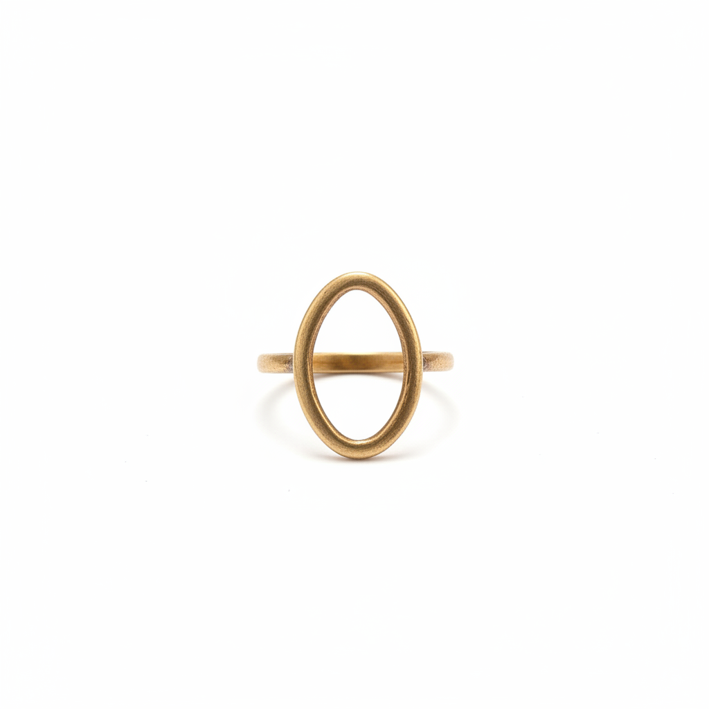 Geometric Oval Ring
