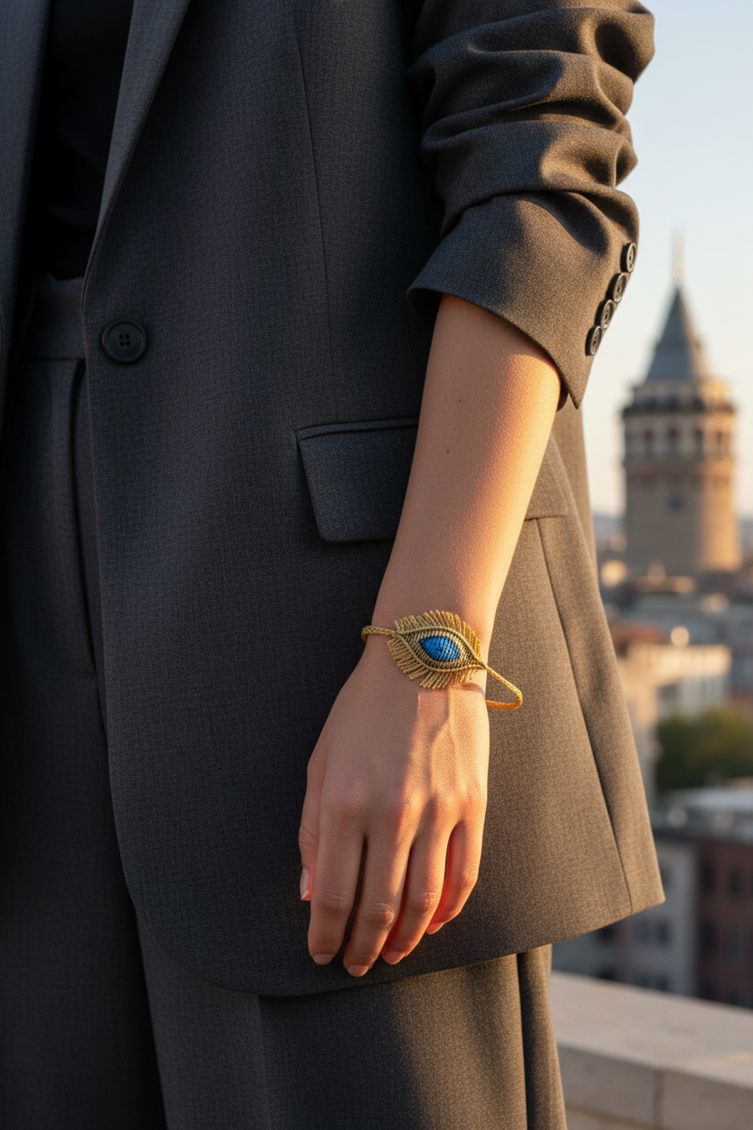 Golden Fringe Blue Eye Galata