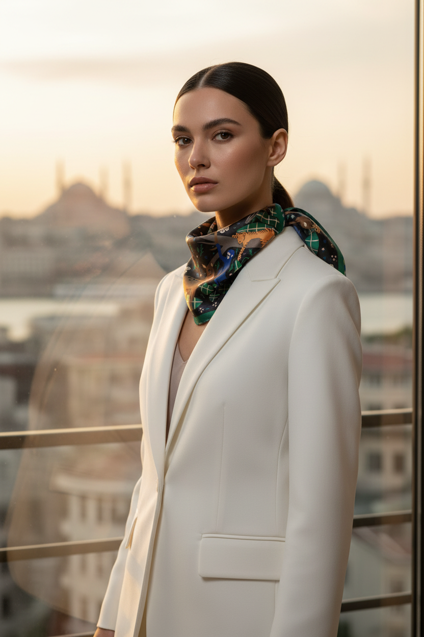 Harmony Collection Forest Animals Scarf - Neck Style