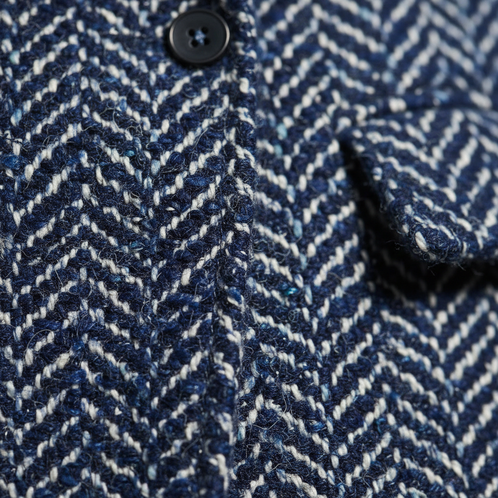 Double-Breasted Wool Knit Blazer