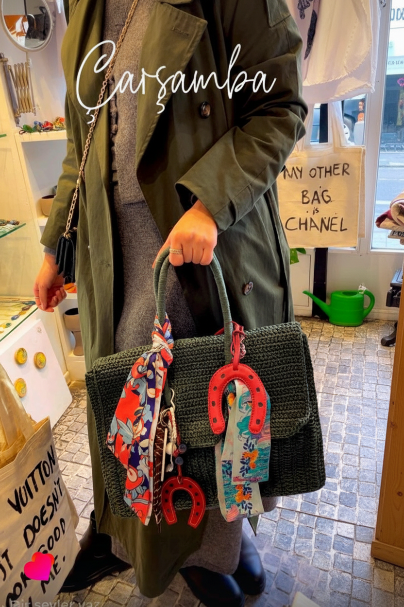 Istanbul Boutique Style with Raffia Bag