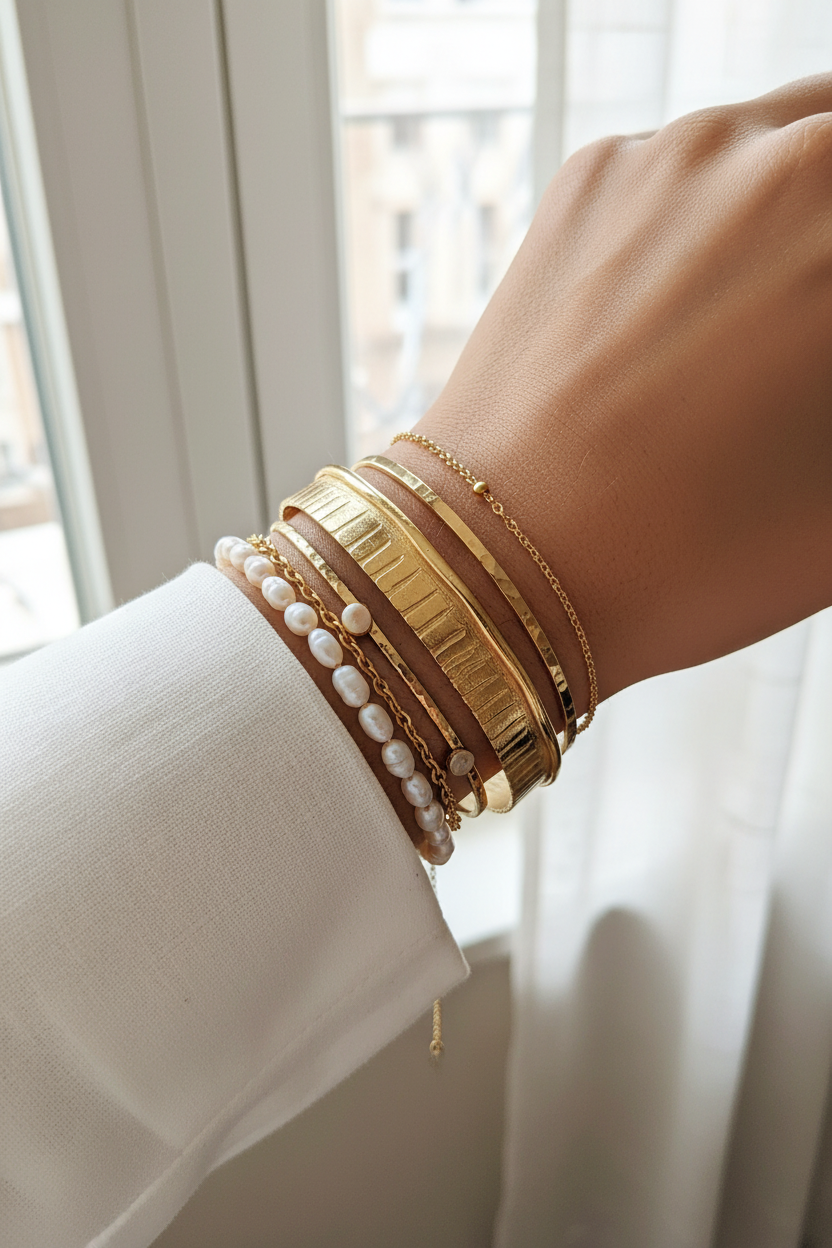 Çizgili Bilezik - Layered