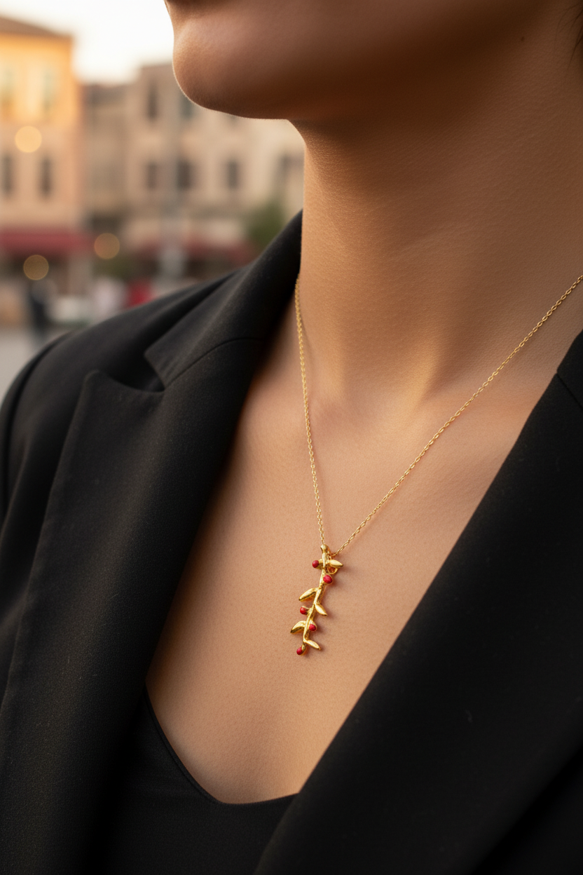 Küçük Dal Kolye - Detay