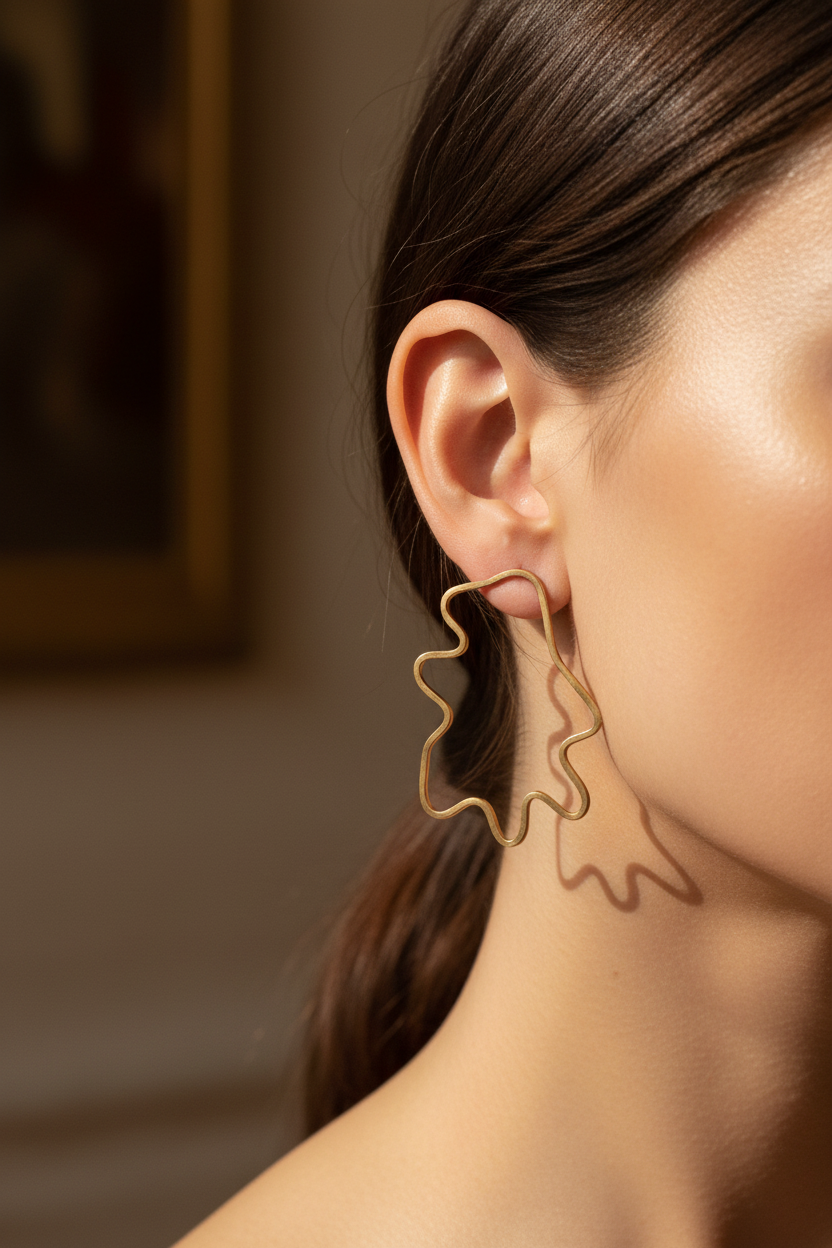 Küpe Kulakta - Yakın Çekim