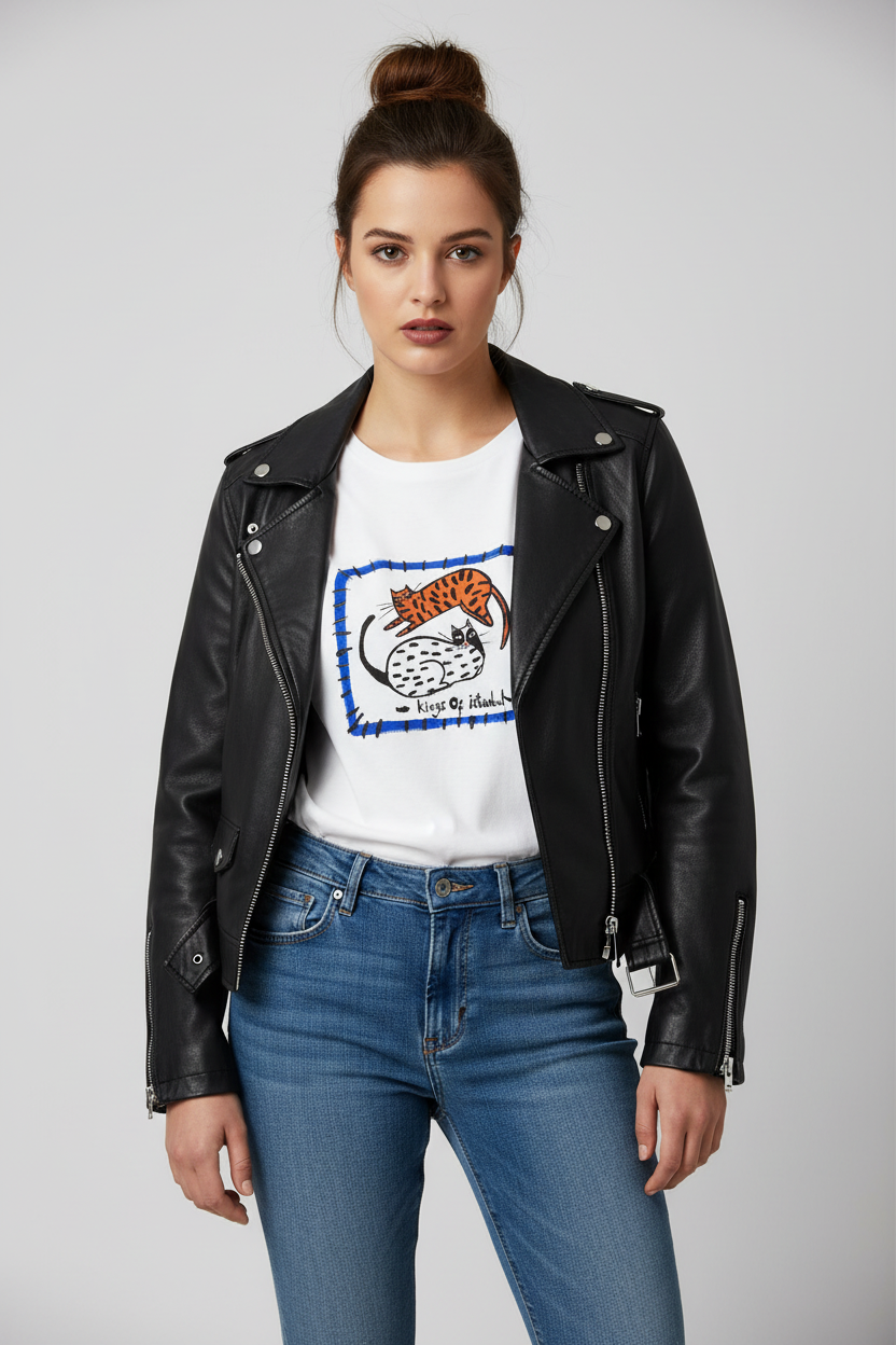 Kings of Istanbul Tişört - Kadın Manken Kombini