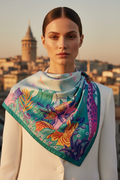 Luxury Silk Safari Scarf - Vogue Editorial