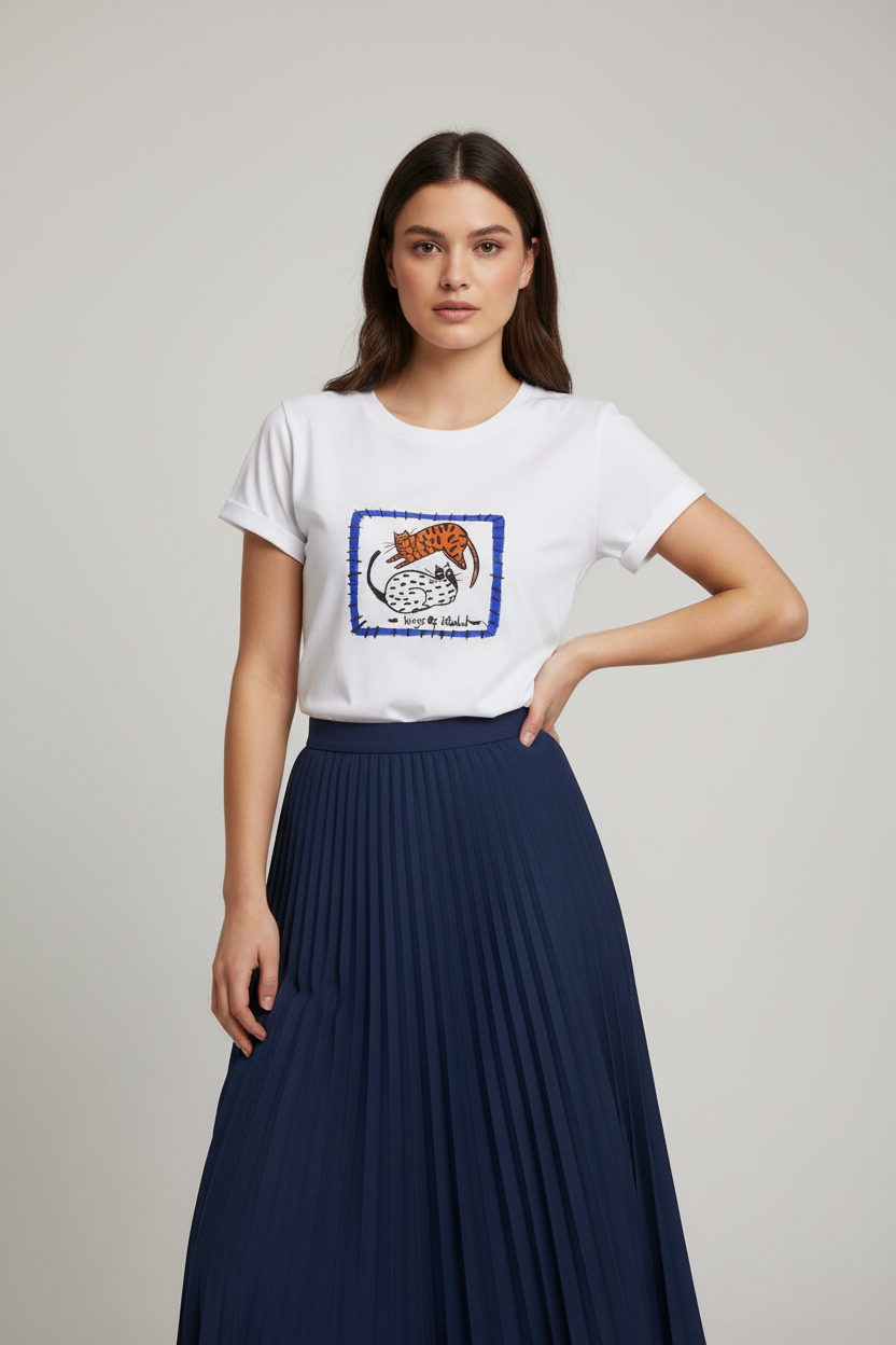 Marsmelov Tişört - Modern Genç Stil