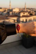 Red Evil Eye Macrame - Rooftop