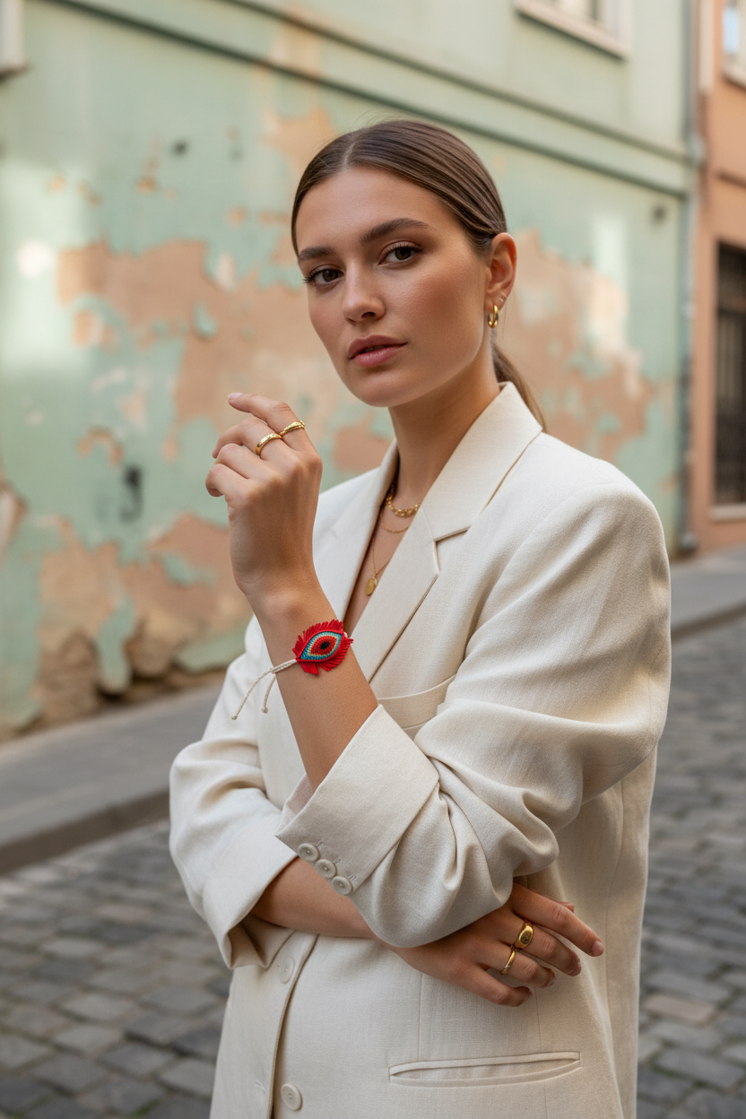 Red Fringe Rainbow Eye Beyoğlu