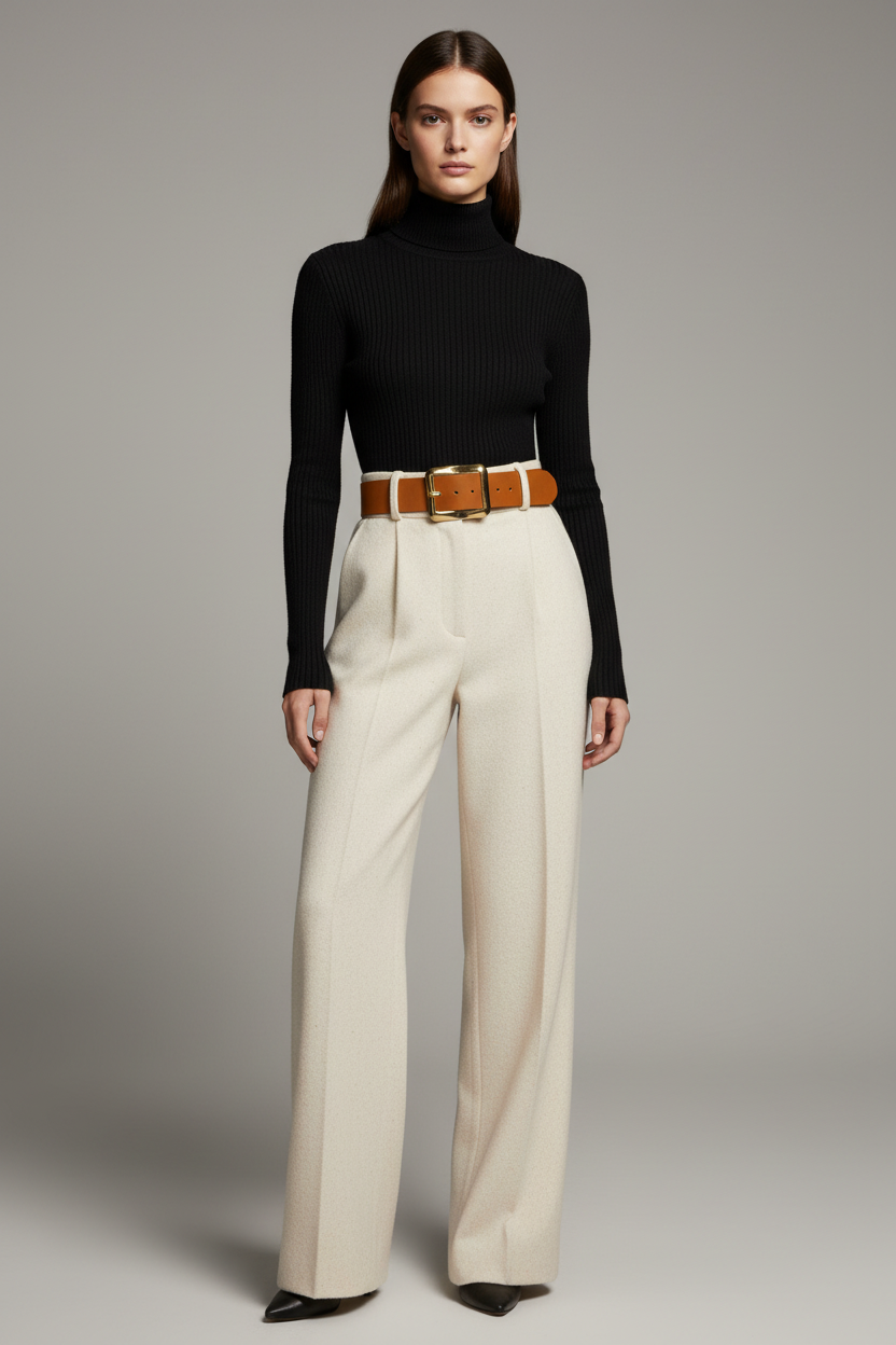 Siyah Boğazlı Kombinasyonu