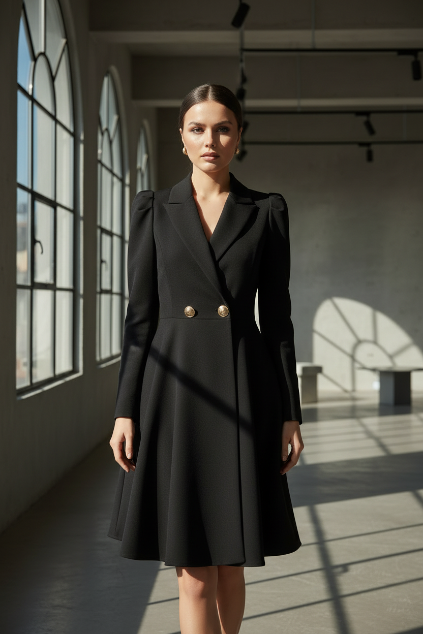 Siyah - Diz Üstü 50 cm - İç Mekan