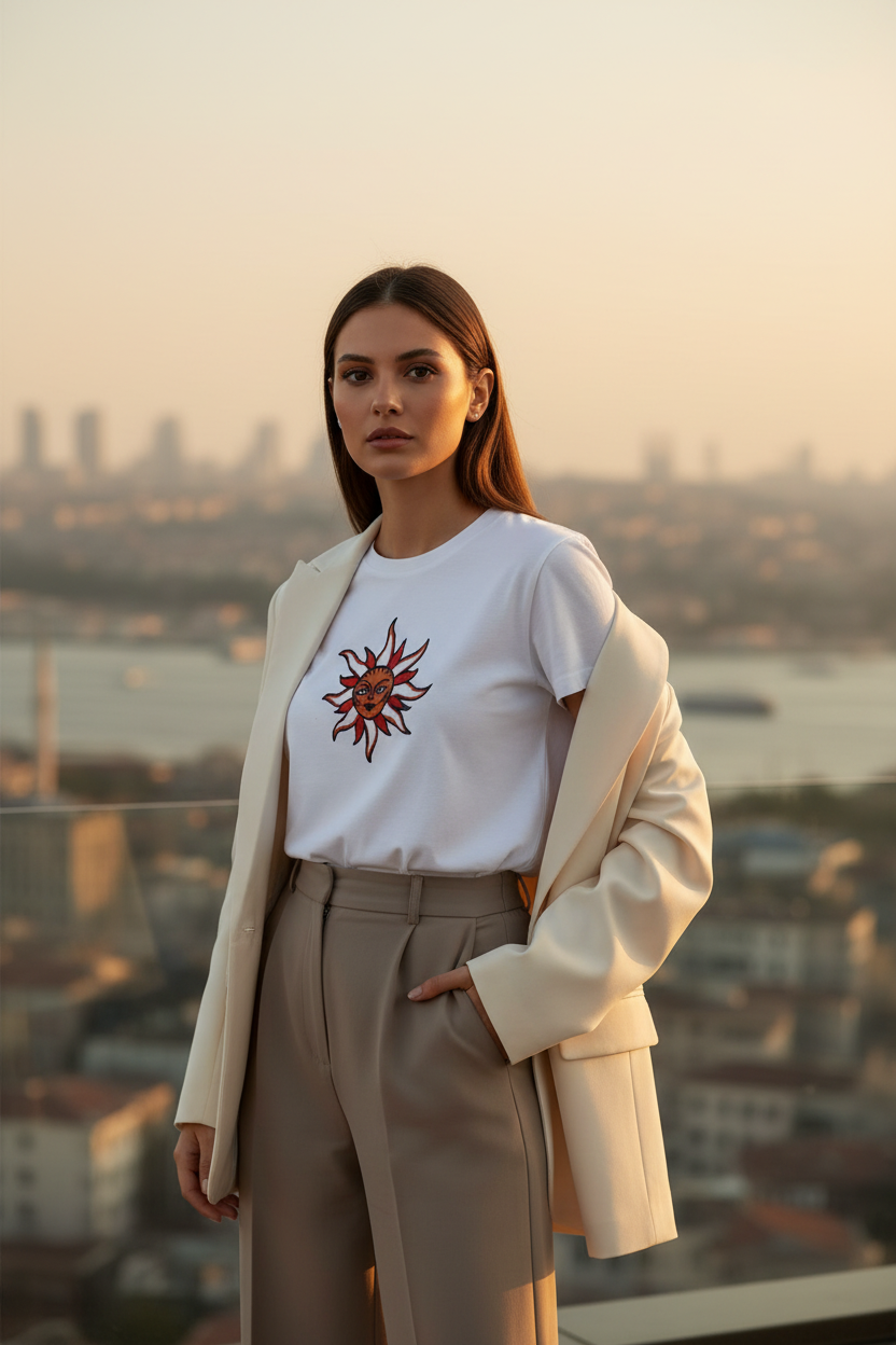 Sun T-Shirt Istanbul Backdrop - Smaller Design