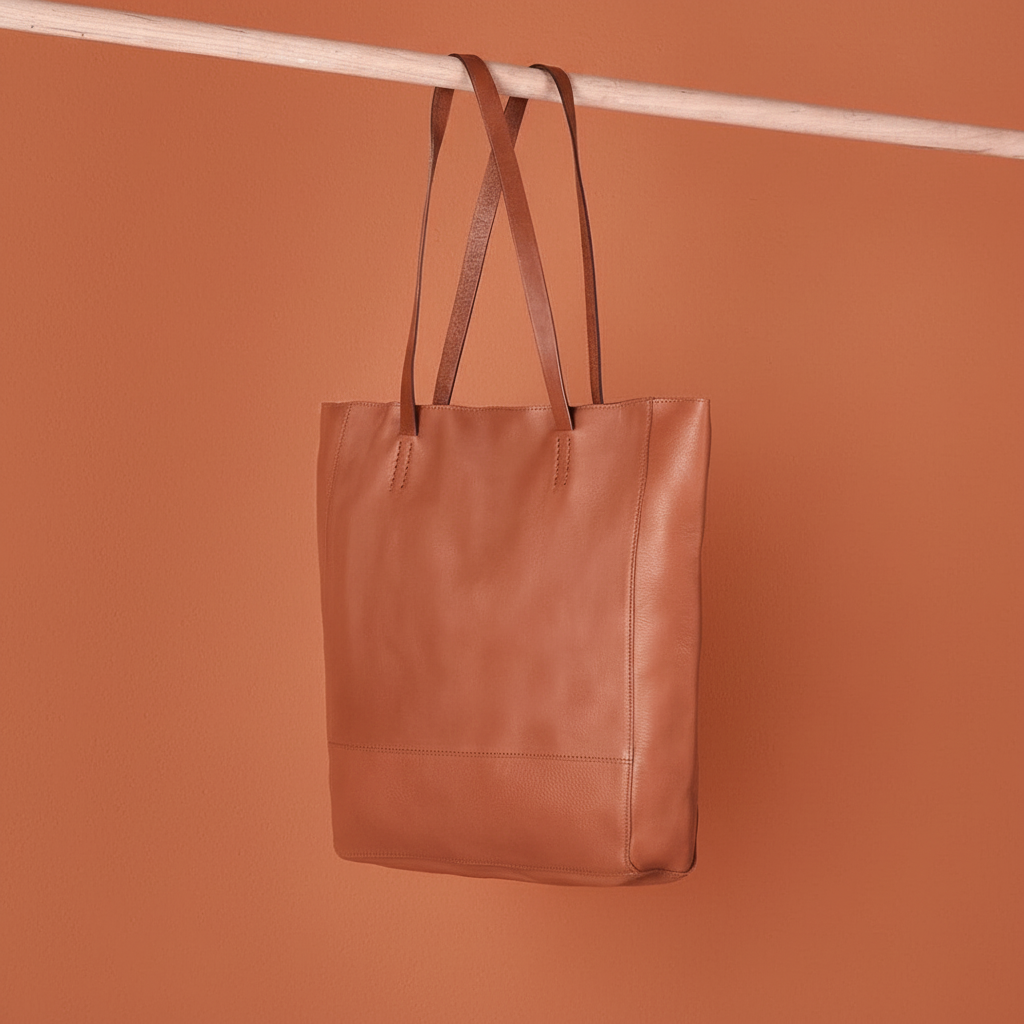 Taba Deri Tote Çanta Mağaza Görseli 2